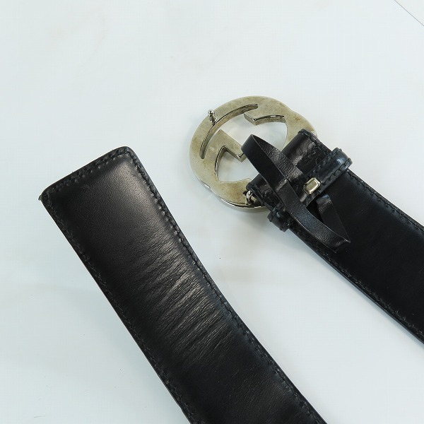 実際に弊社で買取させて頂いたGUCCI/グッチ インターロッキングG GGスプリームキャンバス ベルト 114984 1766 90・36の画像 2枚目