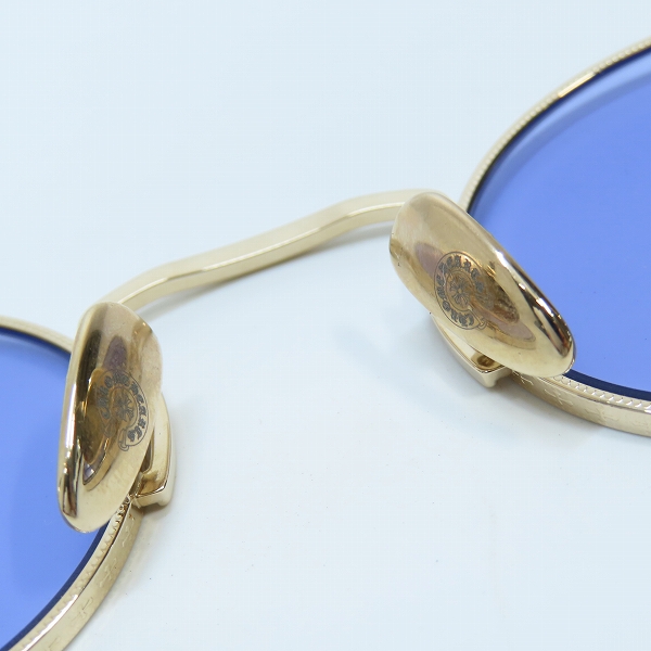 実際に弊社で買取させて頂いたCHROME HEARTS/クロムハーツ CLAPPER オーバルフレーム サングラス SS/GPの画像 6枚目