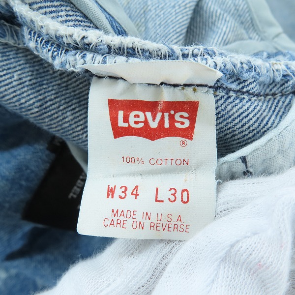 実際に弊社で買取させて頂いたBURBERRY BLACK LABEL/バーバリーブラックレーベル LEVI'S/リーバイス パッチワーク　デニムジャケット BMP84-242-26/Mの画像 5枚目