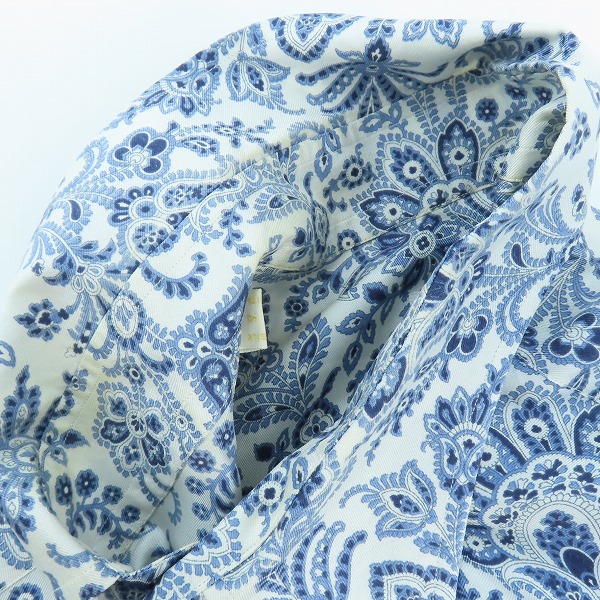 実際に弊社で買取させて頂いたBrioni/ブリオーニ 総柄 シルク 長袖 ボタンシャツ/Ⅴの画像 5枚目
