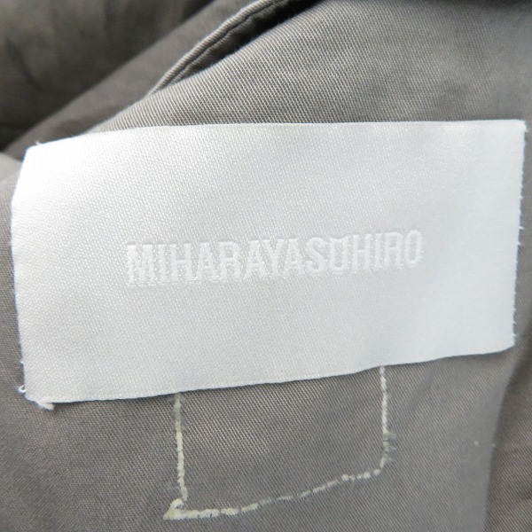 実際に弊社で買取させて頂いた【サンプル】MIHARA YASUHIRO/ミハラヤスヒロ レザー コート/1011385-9の画像 2枚目