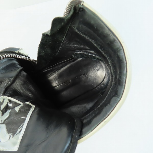 実際に弊社で買取させて頂いた【ジャンク】RICK OWENS/リックオウエンス GEOBASKET ジオバスケット ハイカットスニーカー E15 1781/41の画像 4枚目