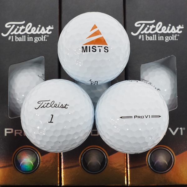 実際に弊社で買取させて頂いた【未使用/オウンネーム】Titleist/タイトリスト PRO V1 ゴルフボール ホワイト 1ダースの画像 1枚目