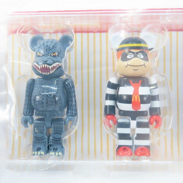 実際に弊社で買取させて頂いた【未開封】メディコムトイ×マクドナルド×ゴジラ BE@RBRICK/ベアブリック ゴジラVSマクドナルド 150％ 4PCS SETの画像 2枚目