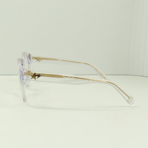 実際に弊社で買取させて頂いたA BATHING APE/アベイシングエイプ メガネフレーム/サングラス/アイウェア BS13014の画像 1枚目