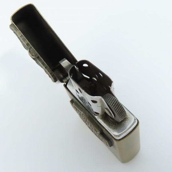 実際に弊社で買取させて頂いたZIPPO/ジッポー HARLEY-DAVIDSON/ハーレーダビッドソン メタル貼り 1991年製の画像 5枚目