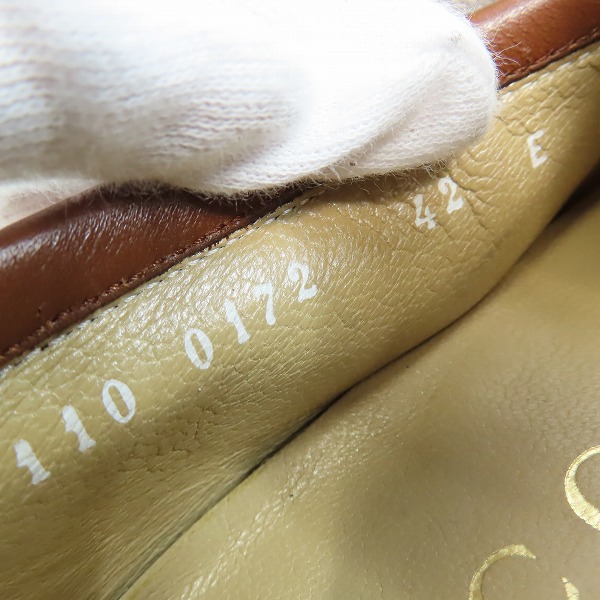 実際に弊社で買取させて頂いたGUCCI/グッチ ローファー スエード 110 0172/42の画像 5枚目