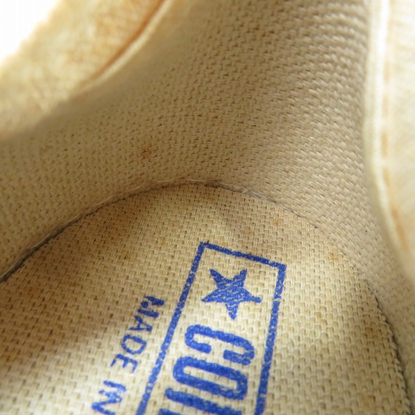 実際に弊社で買取させて頂いたCONVERSE/コンバース 80s ALL STAR/オールスター ローカット ホワイト/7の画像 7枚目