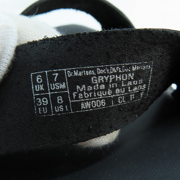 実際に弊社で買取させて頂いたDr.Martens/ドクターマーチン GRYPHON/グリフォン サンダル 15695001/UK6の画像 5枚目