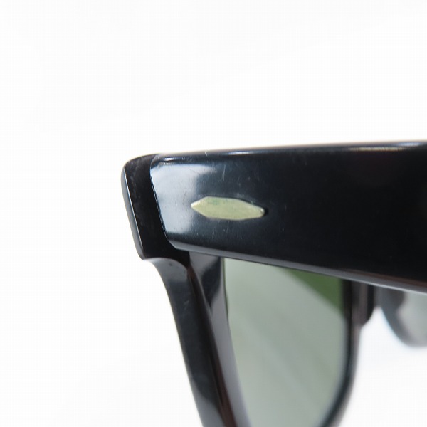 実際に弊社で買取させて頂いたRay-Ban/レイバン B&L/ボシュロム社製 WAYFARER ウェイファーラー サングラス ブラック×シルバーの画像 6枚目