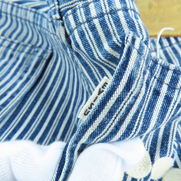 実際に弊社で買取させて頂いたEVISU/エヴィス ドットカモメ ストライプパンツ 2005/33×34の画像 5枚目