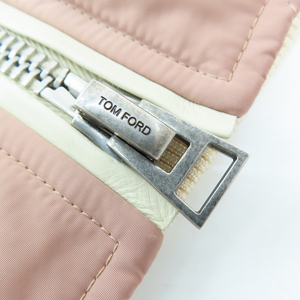 実際に弊社で買取させて頂いたTOM FORD/トムフォード ジップアップ キルティングジャケット TFO367/48の画像 6枚目