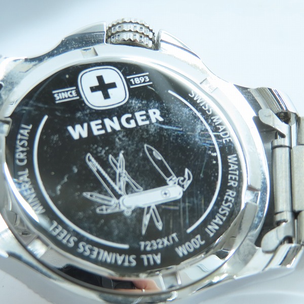 実際に弊社で買取させて頂いたWENGER/ウェンガー 腕時計 7232X/T【動作未確認】の画像 4枚目