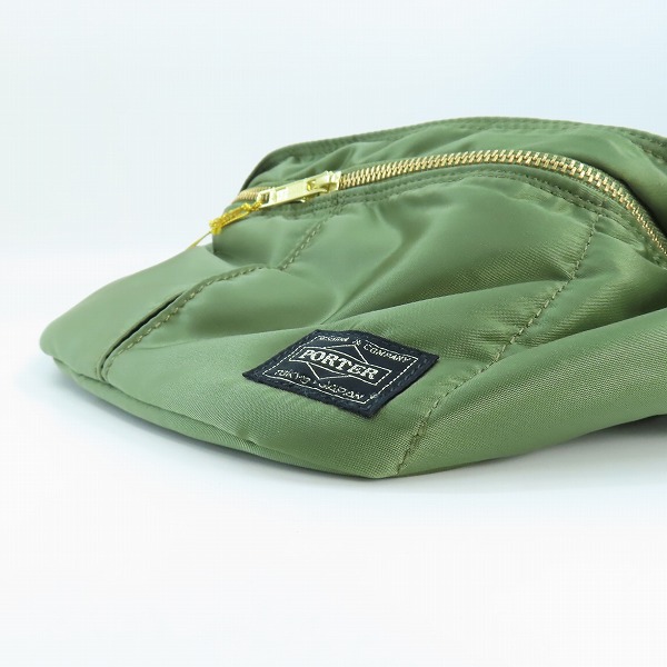 実際に弊社で買取させて頂いた【未使用】PORTER/ポーター TANKER WAIST BAG タンカー ウエストバッグ グリーン/622-06629の画像 2枚目