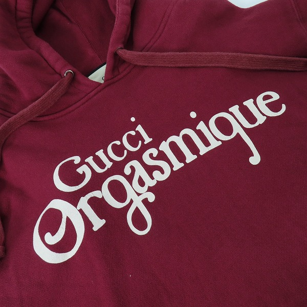 実際に弊社で買取させて頂いたGUCCI/グッチ 20SS Orgasmique プルオーバー フーディ 623244 XJCK0/Sの画像 5枚目