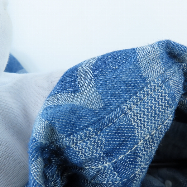 実際に弊社で買取させて頂いたEVISU/エヴィス かもめ総柄 長袖シャツ /44の画像 4枚目