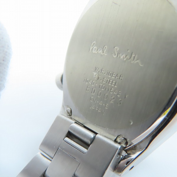 実際に弊社で買取させて頂いたPaul Smith/ポールスミス スモセコ トノー型 レディース 腕時計 1040-T011543【動作未確認】の画像 4枚目