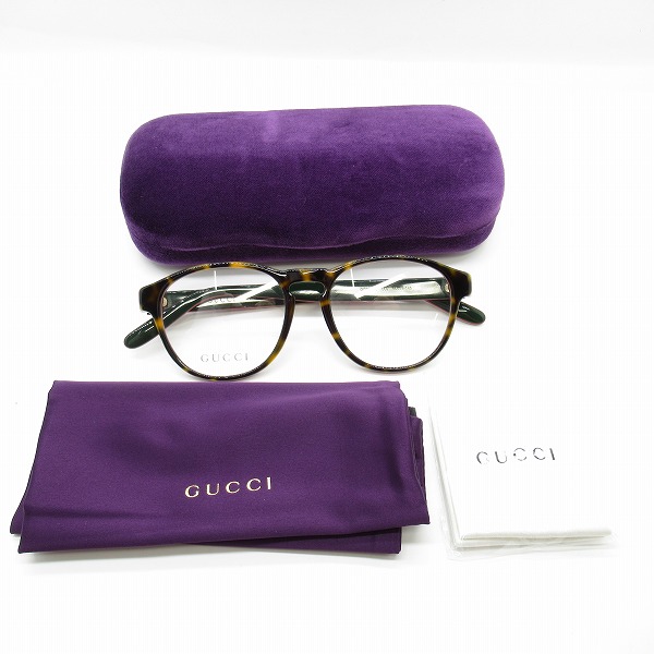 実際に弊社で買取させて頂いたGUCCI/グッチ メガネフレーム アイウェア GG0273Oの画像 9枚目