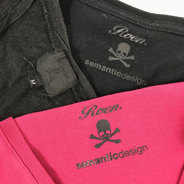 実際に弊社で買取させて頂いた【おまとめ】Roen×semantic design/ロエン×セマンティックデザイン 刺繍/プリント 等 Tシャツ/カットソーの画像 2枚目