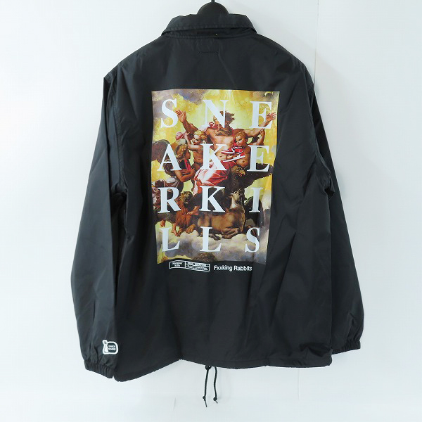 実際に弊社で買取させて頂いた(1)【未使用】FR2 × SNKRDUNK/エフアールツー × スニーカーダンク Angel Coach Jacket Black FRC2905/Mの画像 1枚目