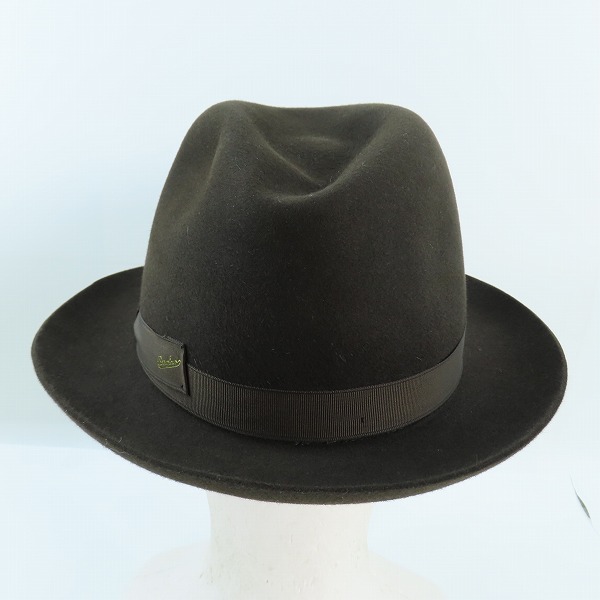 実際に弊社で買取させて頂いたBorsalino/ボルサリーノ VICUNA/ビキューナ フェルト ハットの画像 3枚目