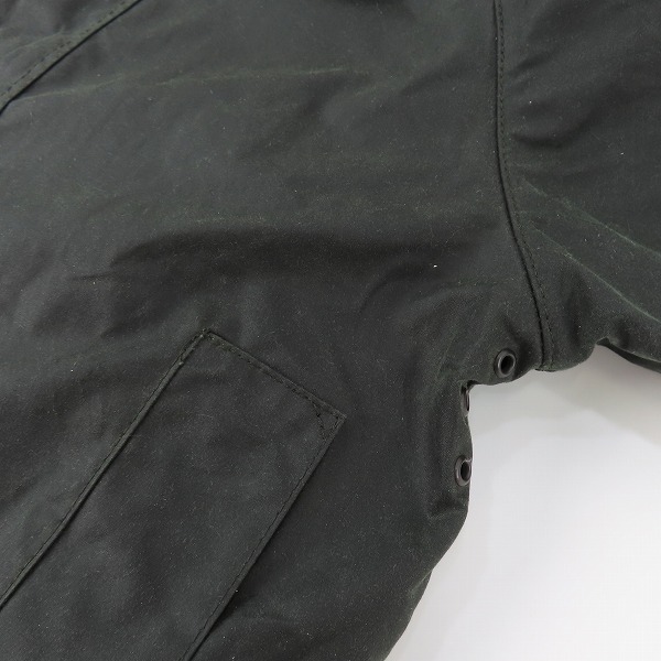 実際に弊社で買取させて頂いたBarbour × BEAMS F/バブアー × ビームス 別注 45周年 BEAUFORT T/ビューフォート オイルド ジャケット ライナー付き/36の画像 8枚目
