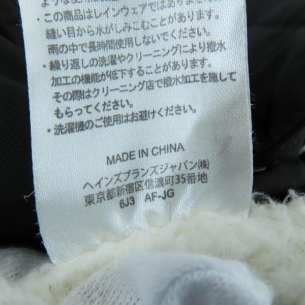 実際に弊社で買取させて頂いたChampion/チャンピオン 裏ボア コーチジャケット ブラック /Lの画像 4枚目