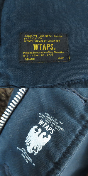 実際に弊社で買取させて頂いたWTAPS/ダブルタップス 14AW N-1 JACKET エヌワン デッキ ジャケット ネイビー 142GWDT-JKM02/2の画像 4枚目