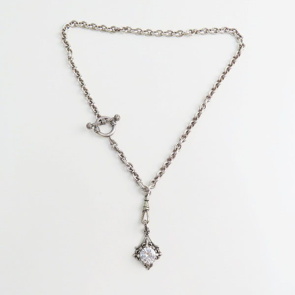 実際に弊社で買取させて頂いたROYAL ORDER/ロイヤルオーダー CHEVRON ROYALE/シェブロン ロイヤル ストーンモチーフ Tバー ネックレスの画像 9枚目