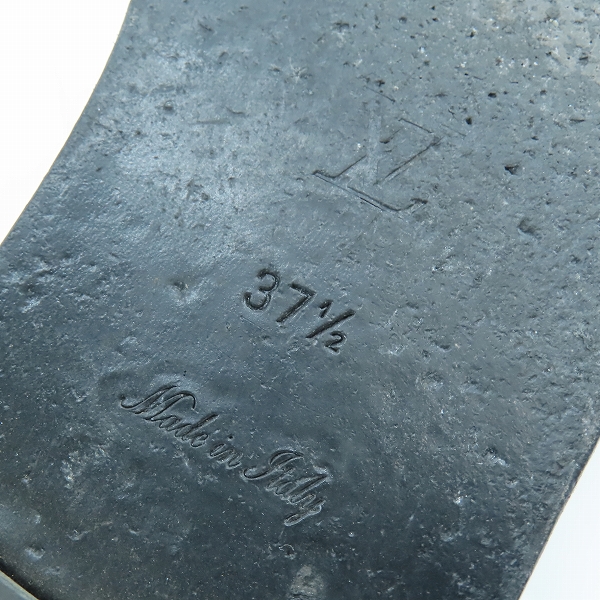 実際に弊社で買取させて頂いたLOUIS VUITTON/ルイ・ヴィトン ロックイットライン レザー モノグラム LVサークル サンダル 37.5の画像 6枚目