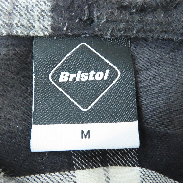 実際に弊社で買取させて頂いたF.C.Real Bristol/レアルブリストル 長袖チェックシャツ ボタンダウン FCRB-170052/Mの画像 2枚目