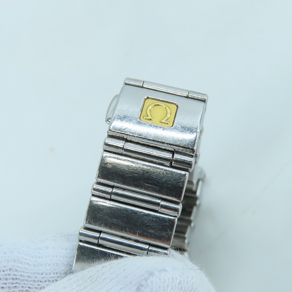 実際に弊社で買取させて頂いたOMEGA/オメガ コンステレーション マイチョイス クオーツ SS シェル/ピンク文字番の画像 5枚目