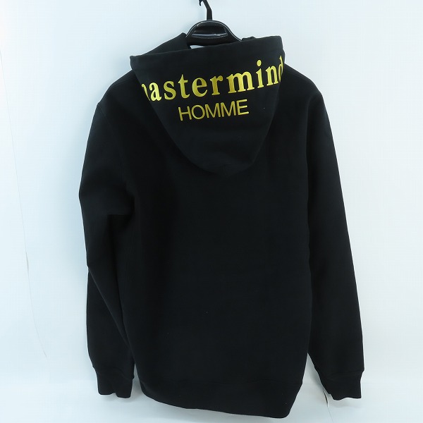 実際に弊社で買取させて頂いたmastermind HOMME×A-GIRL'S/マスターマインド×エイガールズ ゴールドロゴプリントパーカー 15AWMM-SW87-05/Lの画像 1枚目
