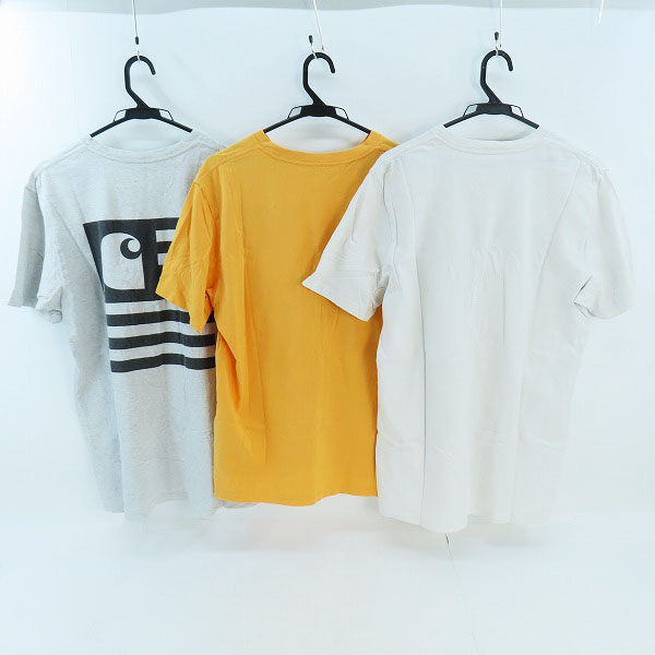 実際に弊社で買取させて頂いたCarhartt/カーハート 胸ポケット/バックプリント 等 半袖 Tシャツ/3点セットの画像 1枚目