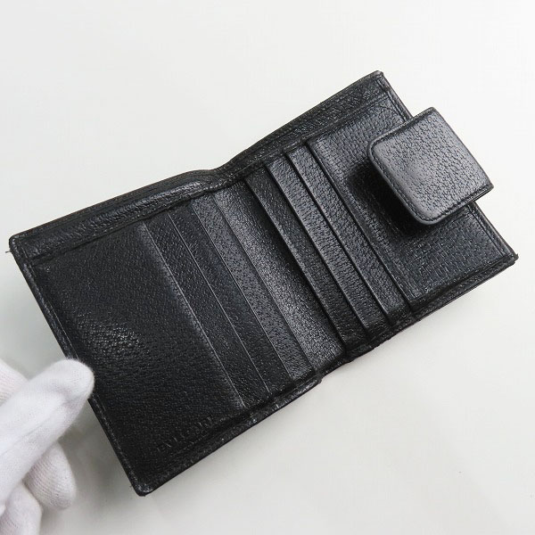 実際に弊社で買取させて頂いたBVLGARI/ブルガリ グレインレザー 二つ折り財布の画像 3枚目