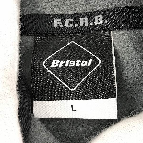 実際に弊社で買取させて頂いたF.C.RealBristol/エフシーレアルブリストル POLARTEC MICRO FLEECE HALF ZIP BLOUSON ブルゾン FCRB-192042 Lの画像 2枚目
