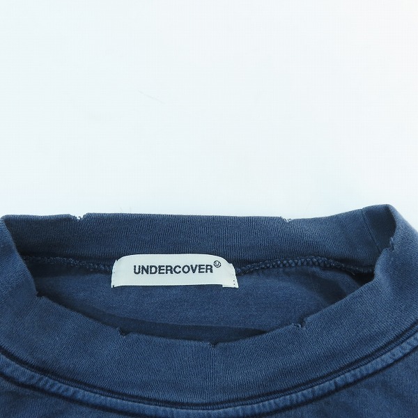 実際に弊社で買取させて頂いたUNDERCOVER/アンダーカバー ダメージ加工 グラフィック プリント 長袖 Tシャツ UP2D4802/3の画像 2枚目