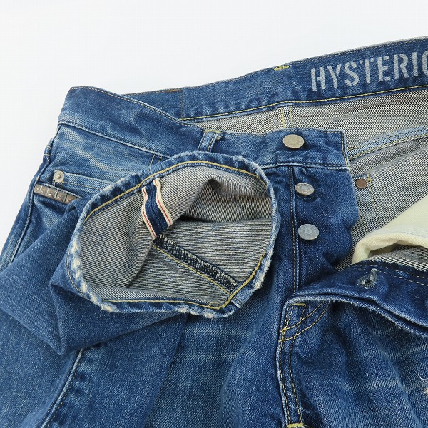 実際に弊社で買取させて頂いたHYSTERIC GLAMOUR/ヒステリックグラマー CR加工 デニムパンツ 0241AP09 31の画像 4枚目