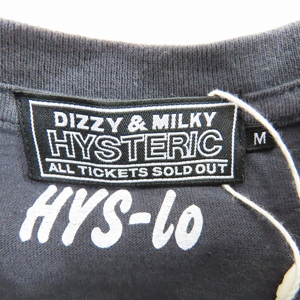 実際に弊社で買取させて頂いた【未使用】HYSTERIC GLAMOUR/ヒステリックグラマー CHECKER FLAG/チェッカー フラッグ ガール Tシャツ 02233CT12/Mの画像 2枚目