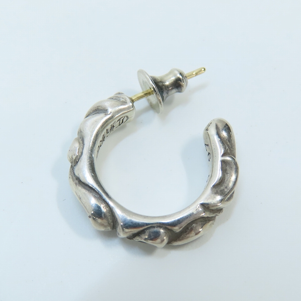 実際に弊社で買取させて頂いたCHROME HEARTS/クロムハーツ SCROLL HOOP SML/スクロール フープ スモールピアス
