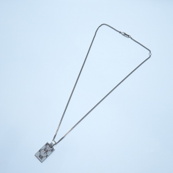 実際に弊社で買取させて頂いたGUCCI/グッチ ゴースト スカル ドクロ 髑髏 GG柄 ネックレスの画像 7枚目