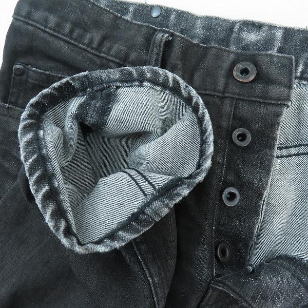 実際に弊社で買取させて頂いたISAMU KATAYAMA BACKLASH/バックラッシュ ストレッチデニム クラッシュストレート 1483-01C/Lの画像 2枚目