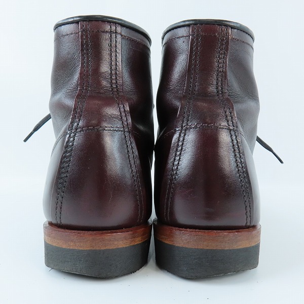 実際に弊社で買取させて頂いた【難あり】RED WING/レッドウィング BECKMAN/ベックマン ブーツ ブラックチェリー 9011/8.5Dの画像 1枚目
