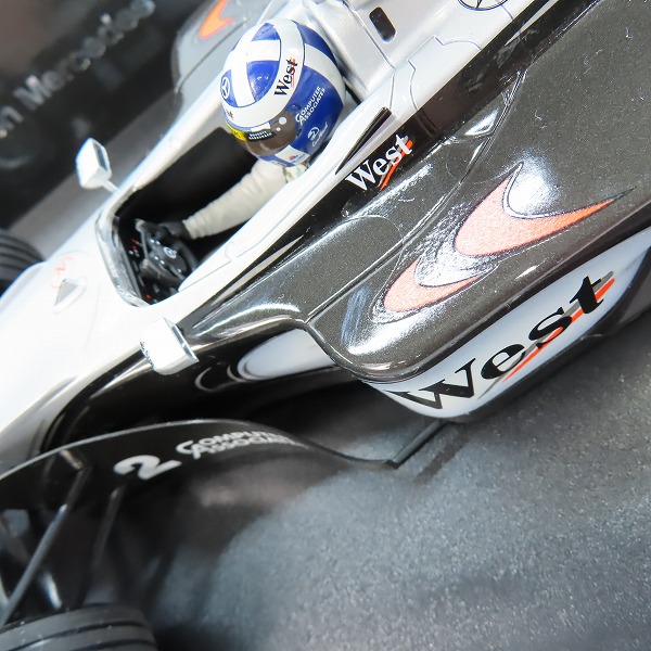 実際に弊社で買取させて頂いたMcLaren/マクラーレン 1/18 West McLaren Mercedes F1 ウエスト/ベンツの画像 8枚目