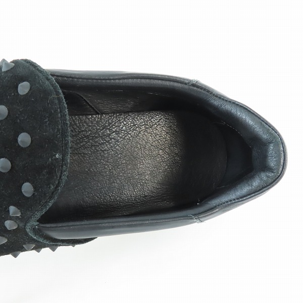 実際に弊社で買取させて頂いたHYDROGEN/ハイドロゲン スリッポン シューズ 靴 ブラック スタッズ /43の画像 4枚目