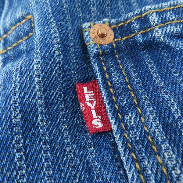 実際に弊社で買取させて頂いた【未使用】LEVIS/リーバイス ストライプ柄 デニム/ジャケット A3174-0010/XL(JPN）の画像 5枚目