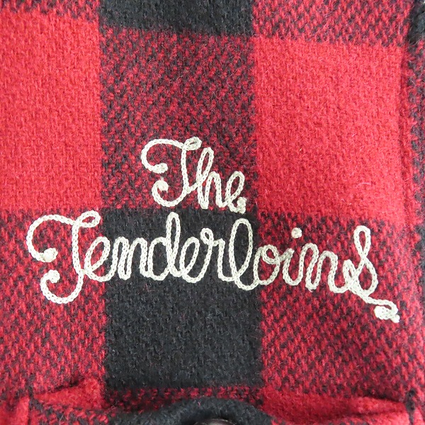 実際に弊社で買取させて頂いたTENDERLOIN/テンダーロイン ウール チェックジャケット/XSの画像 3枚目