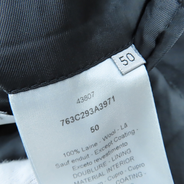 実際に弊社で買取させて頂いた【JPタグ】DIOR HOMME/ディオールオム アームライン 2Bテーラードジャケット 763C293A3971/50の画像 3枚目