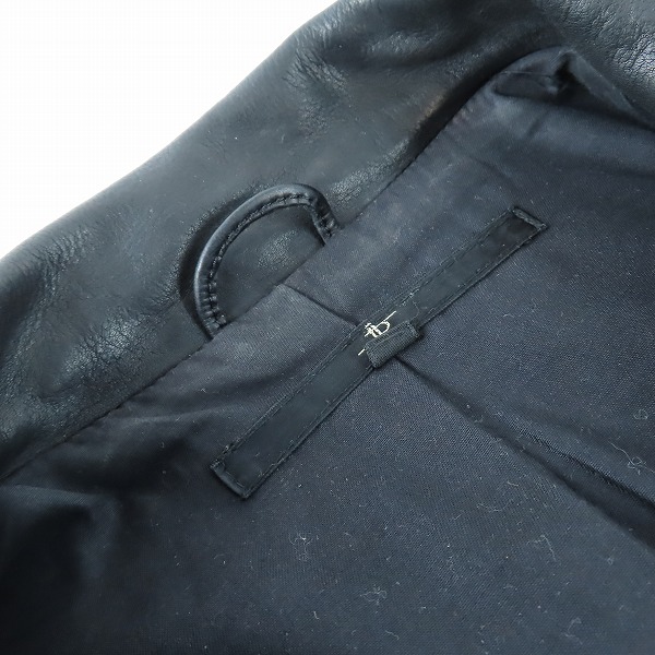 実際に弊社で買取させて頂いたNO ID. /ノーアイディ レザー 牛革 ダブルライダースジャケット 1140401 1の画像 5枚目