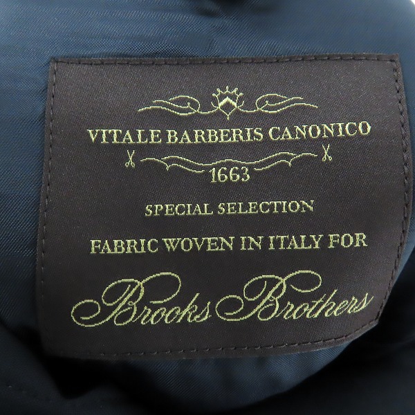 実際に弊社で買取させて頂いたBrooks brothers/ブルックスブラザーズ MADISON/マディソン テーラードジャケット ブラック/40SHTの画像 3枚目